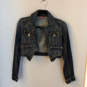 Cropped jean jacket